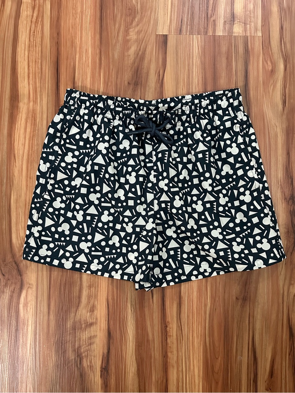 Zara Disney Mickey Mouse geometric printed swim shorts